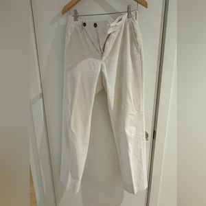 Zegna Corduroy trousers in off-white